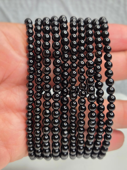 Black Tourmaline Mini Bead