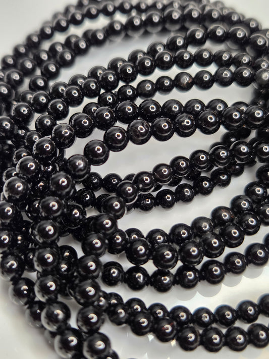 Black Tourmaline Mini Bead