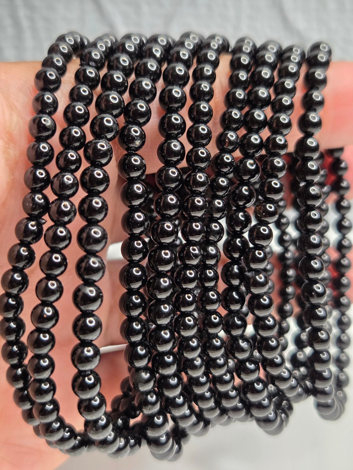 Black Tourmaline Mini Bead
