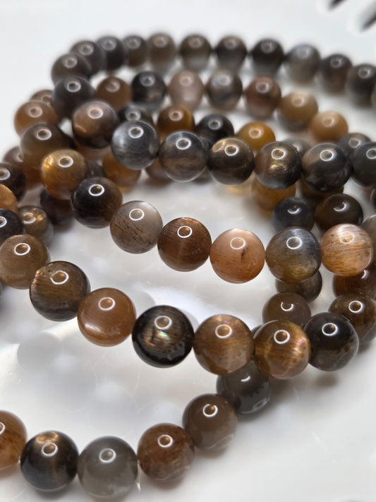 Golden Black Skeletal Moonstone